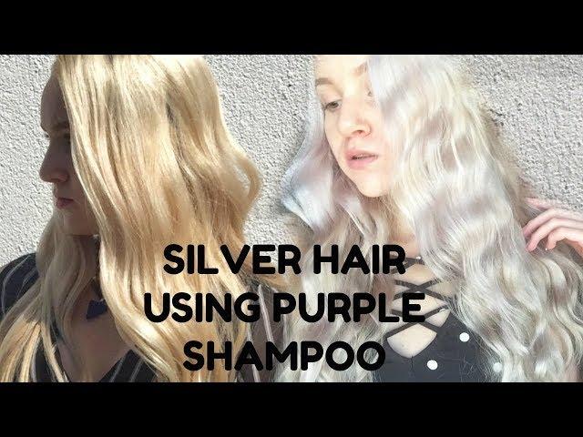 How to Achieve Silver Hair Using Purple Shampoo