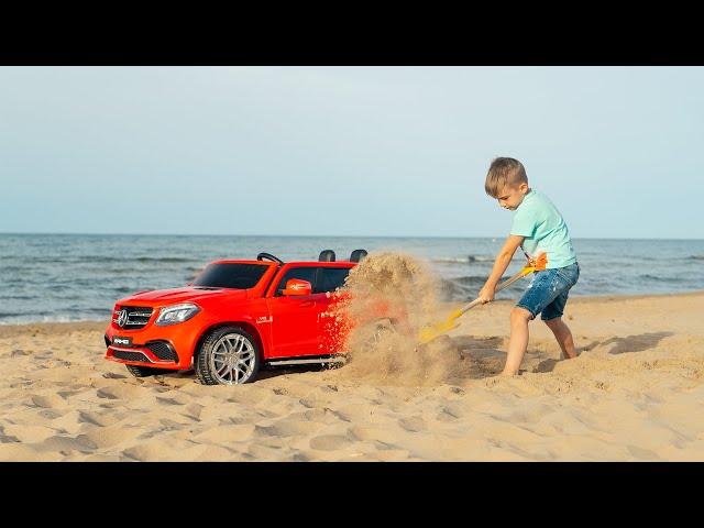 Melissa helps little brother Arthur with his Car - Summer adventures