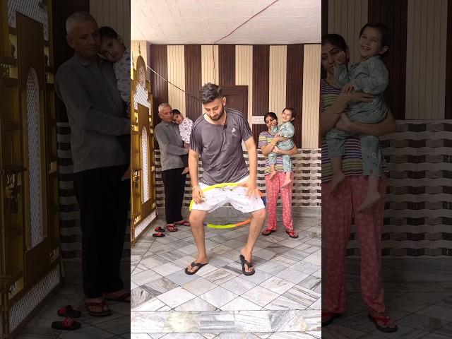 Anaya And Family HulaHoop Challenge  Batao Sabse Acha Kisne Kiya 
