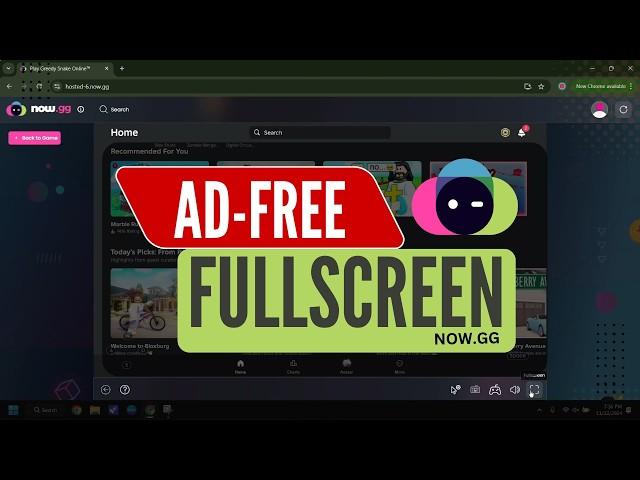 How to play Roblox Ad-Free & Fullscreen on Now.gg ( NEW )