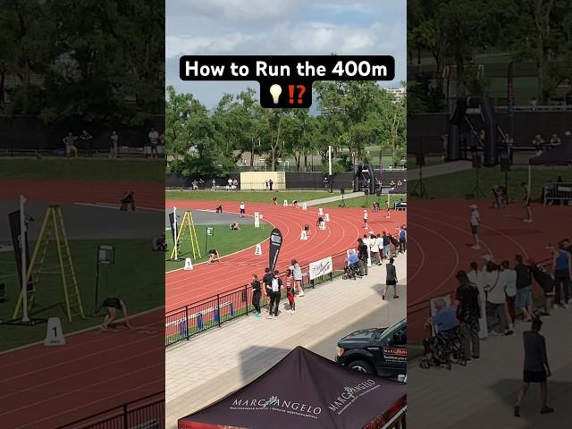 How to Run the 400m ⁉️ #athletics #trackandfield #athlete #sprinting #200m #100m #speed #400m