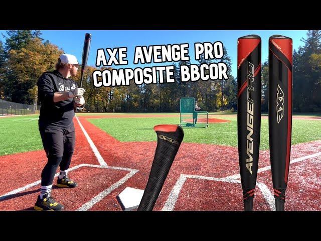 Hitting with the 2022 AXE AVENGE PRO (composite) | BBCOR Baseball Bat Review