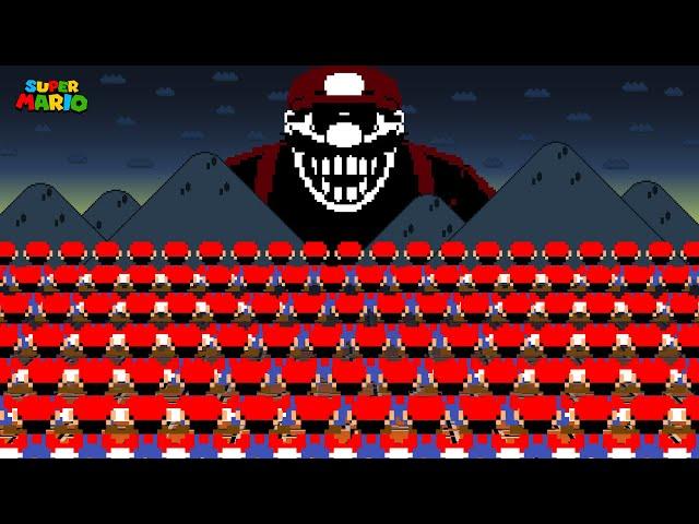 If 1,000,000 Mario can Defeat MX in Super Mario Bros.?