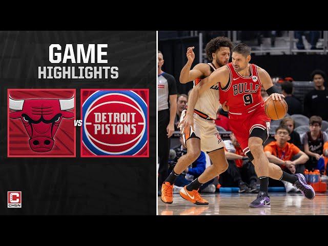 Chicago Bulls vs. Detroit Pistons - Full Game Highlights | CHSN Chicago Bulls