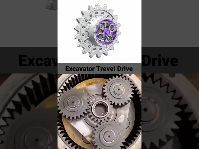 Excavator Trevel Drive Gear work #automobile #technology #engineer #engineering #aircraft #machine