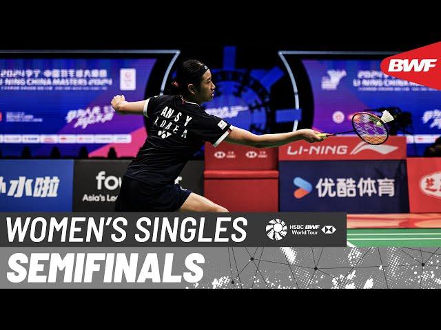 LI-NING China Masters 2024 | An Se Young (KOR) [1] vs. Tomoka Miyazaki (JPN) | SF