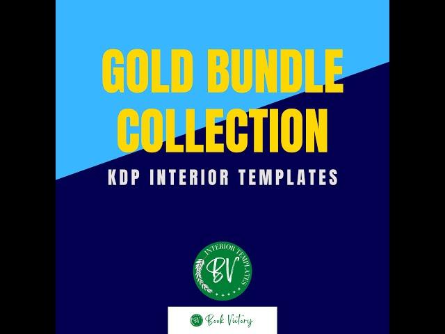 Amazon KDP Interior Templates Gold Bundle Collection