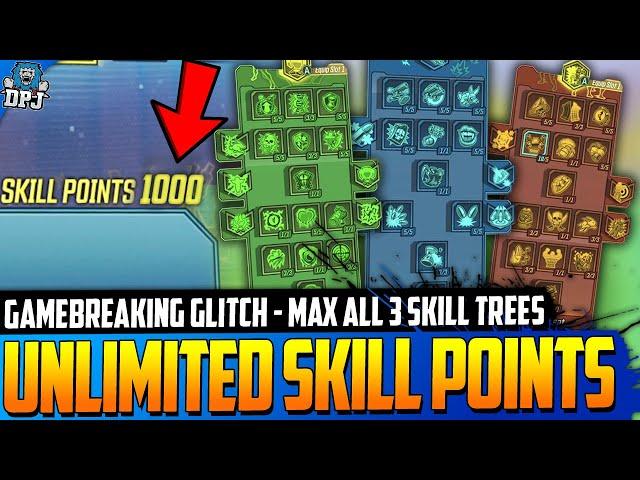 Borderlands 3 - UNLIMITED SKILL TREE POINTS GLITCH - MAX ALL 3 SKILL TREES - GAME BREAKING GLITCH