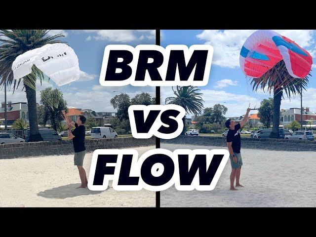 BRM vs FLOW on land flight test in 12kts & 18kts