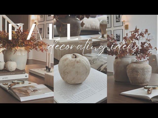 Fall Coffee Table Styling Ideas || Fall Decorate With Me 2024