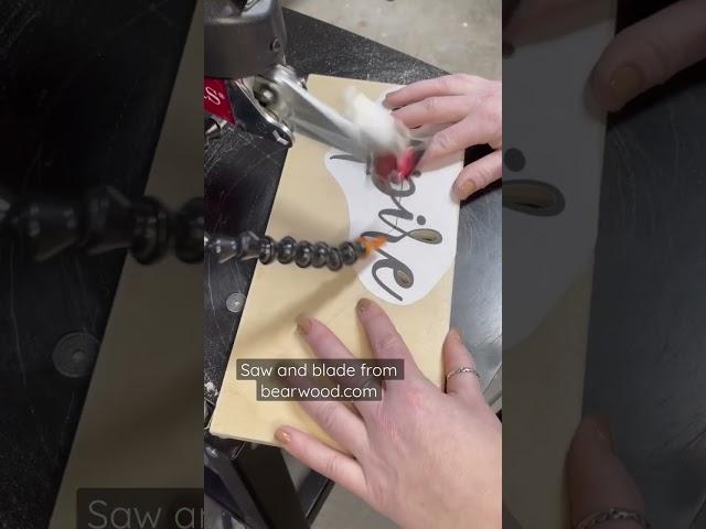 Quick scroll saw sesh. #signmaking #scrollsaw #scrollsawart