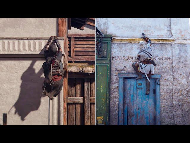 Assassin's Creed – Shadows vs. Unity Parkour Comparison