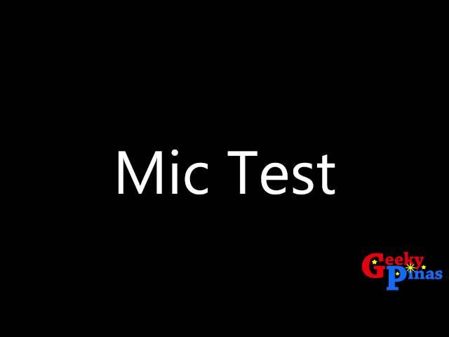 Mic Test