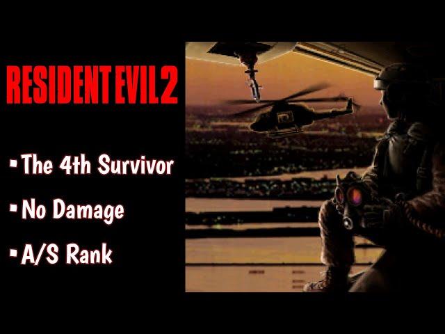 Resident Evil 2 - The 4th Survivor Walkthrough - No Damage - A/S Rank [3:11:03]
