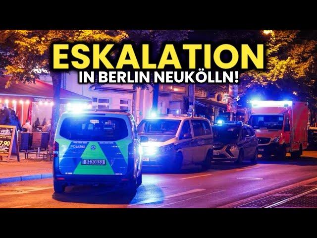 Ausnahmezustand in Berlin Neukölln!  Arabische Demo eskaliert!