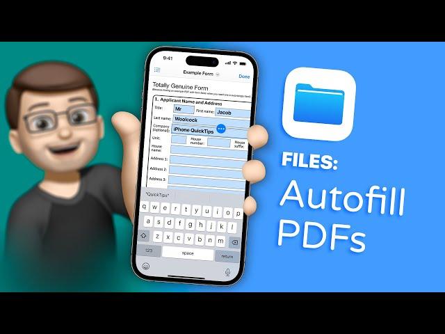 Autofill PDF Forms with Powerful New Files App Tools in iOS 17