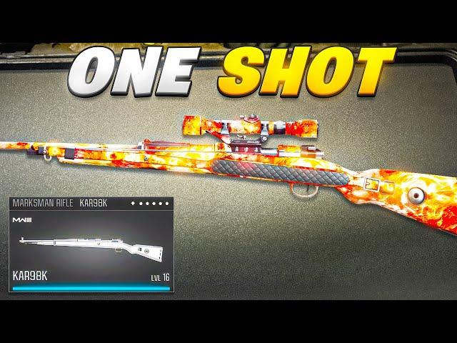 new *ONE SHOT* KAR98 LOADOUT is META in WARZONE 4!  (Best KAR98K Class Setup) - BO6