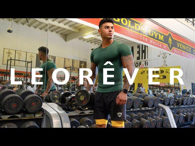 Follow Leorêver model Nick Reese as he works out at Gold's Gym in Venice, California