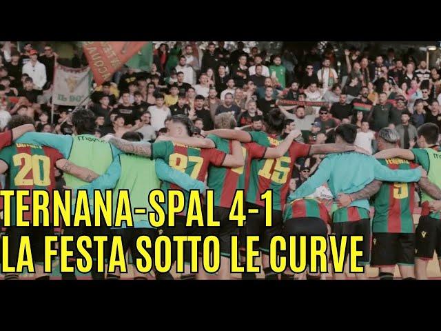  Festeggiamenti sotto le curve post #TernanaSpal 4-1 ️