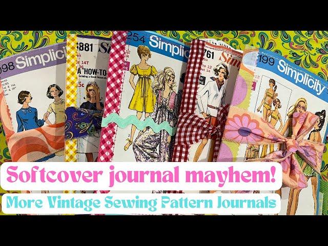 More Vintage Sewing Pattern Journals! Complete flipthrough - no printables, all original!