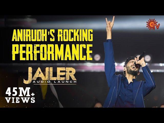 Anirudh's Rocking Performance of Hukum | Jailer Audio Launch