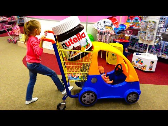 Polina and Supermarket song for kids