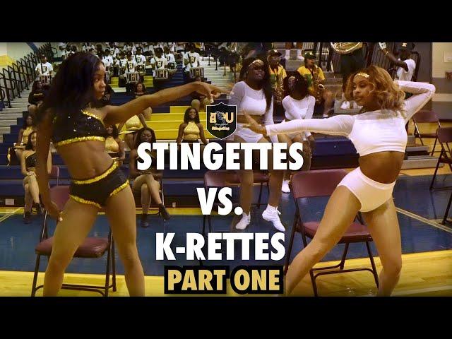 ASU Sensational Stingettes vs. KSU K-Rettes | 2022 Music Through the Streets Gym Battle | PART 1