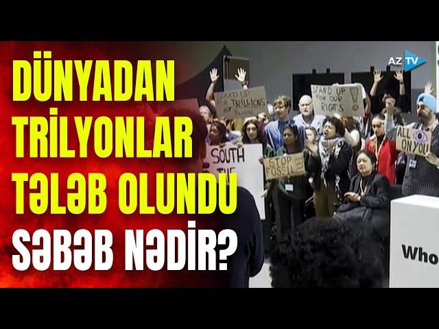 Bakıda etiraz aksiyası keçirildi: dünyadan TRİLYONLAR tələb olundu – DETALLAR