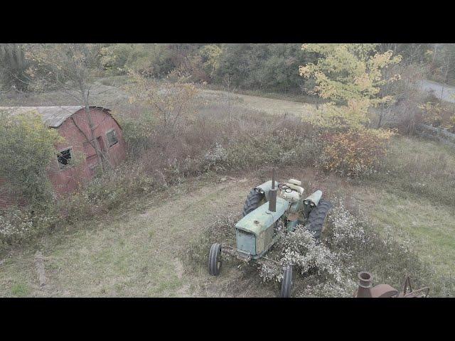 Abandoned 1961 John Deere 3010 tractor recovery