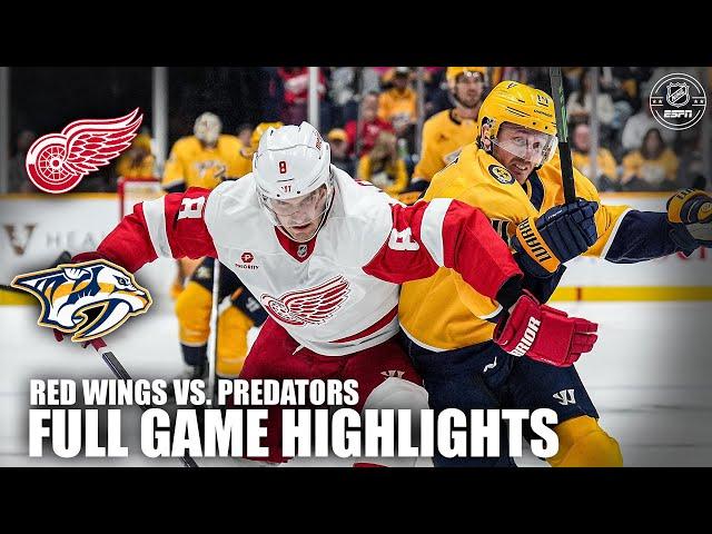 Detroit Red Wings vs. Nashville Predators | Full Game Highlights | ESPN NHL