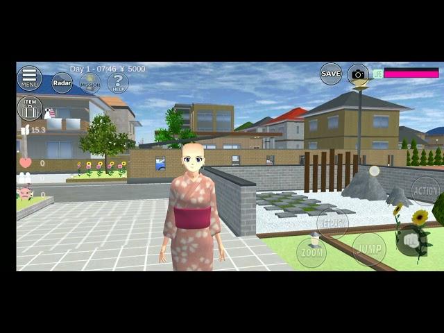 How to short hair in sakura school girl?