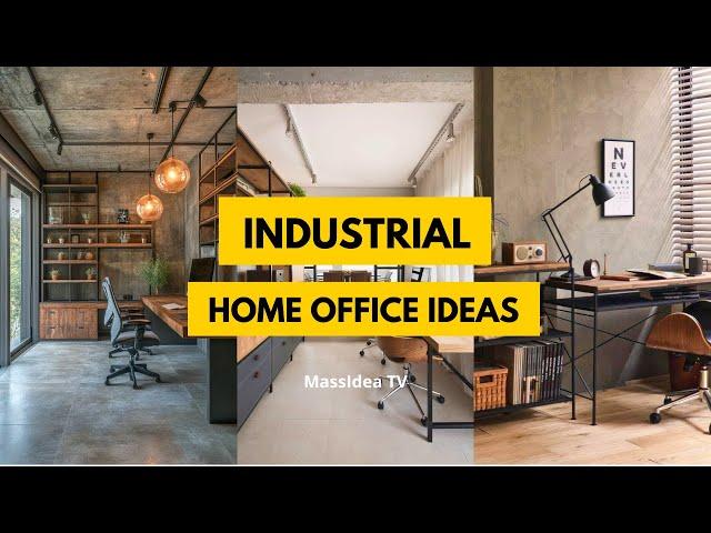 40+ Industrial Home Office Ideas for a Productive Workspace