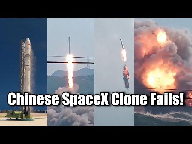 China's SpaceX Copy Destroyed in Bizarre Test Failure  - Booster Static Fire Becomes Flight Test