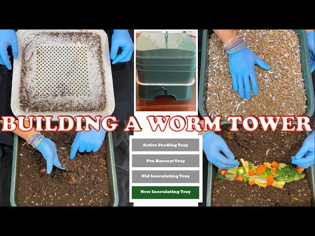 How To Add More Levels To Your Worm Tower From The Bottom Up | Vermicompost Worm Farm