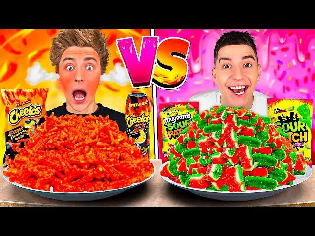 SPICY vs SWEET vs SOUR FOOD Challenge !