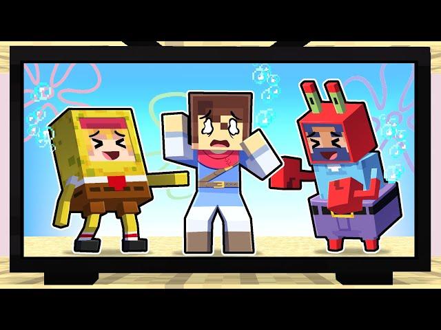 My Friends Trapped Me In CARTOONS In Minecraft!