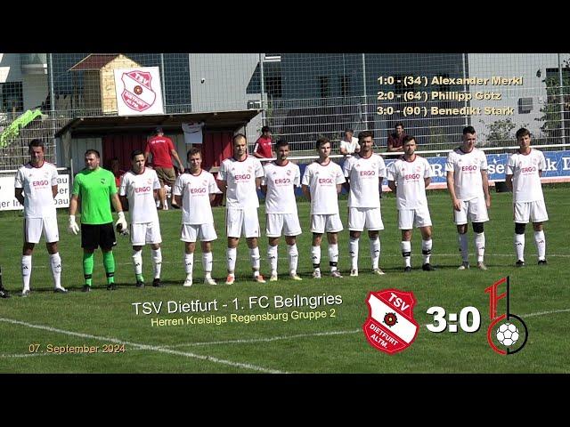 TSV Dietfurt - 1. FC Beilngries 3:0 - Herren Kreisliga Regensburg Gruppe 2