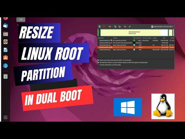 Resize Your Linux Partition in Dual Boot with Windows