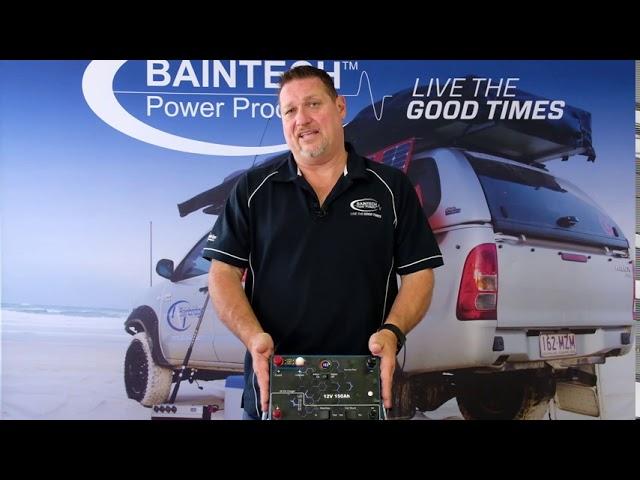 Baintech 150Ah Lithium Battery with 20A in-built DC-DC + you can charge your flat 4WD battery