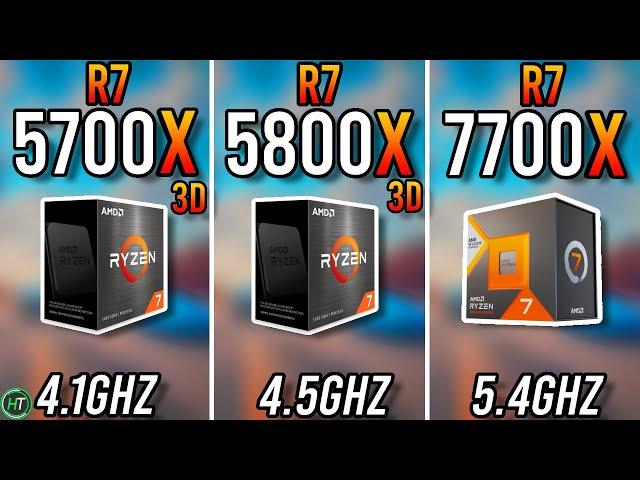 Ryzen 7 5700X3D vs Ryzen 7 5800X3D vs Ryzen 7 7700X