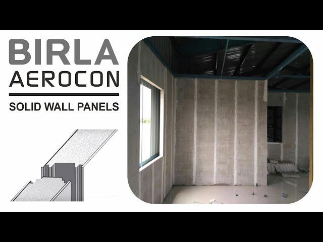 Birla Aerocon solid wall panel installation | drywall | 75mm | 50mm | Bengaluru | Mysore | Tumkur