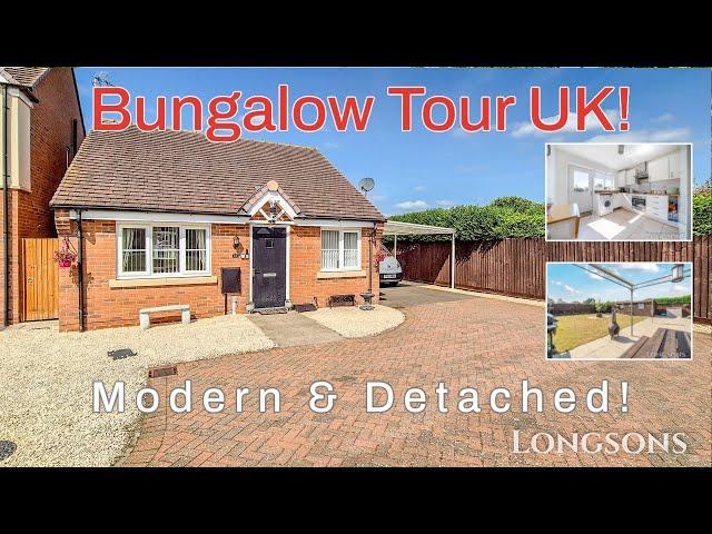 BUNGALOW TOUR UK  Modern, detached!  For Sale £250,000 Narborough, Norfolk - Longsons Estate Agents
