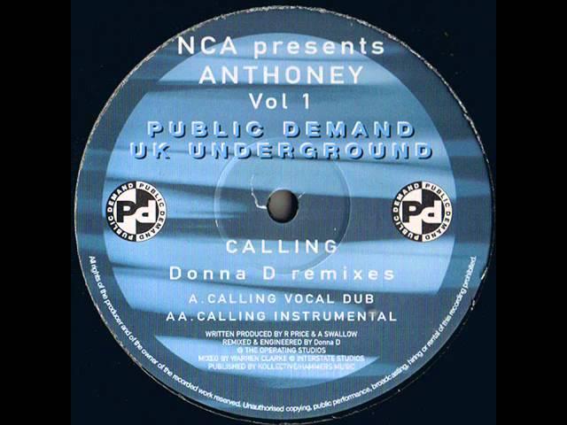 N C A presents Anthoney vol 1   Calling vocal 