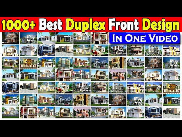 1000+ Duplex Front 3D Elevation Designs in One Video || small latest duplex house front elevation