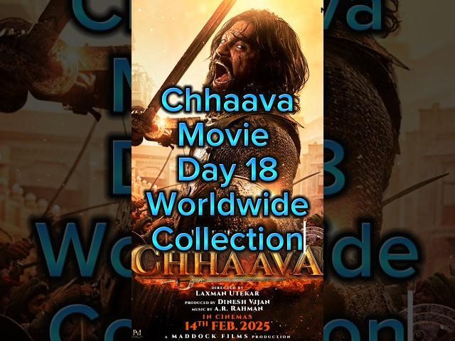 Chhaava Day 18 Worldwide Collection|| #chhaava #vickykaushal #akrmoviemorsel #sambhajimaharaj