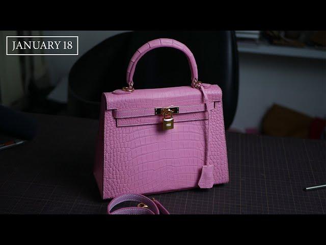 [Leather Handmade EP35] Cover a Luxury Crocodile Bag for Lady - Free PDF Pattern