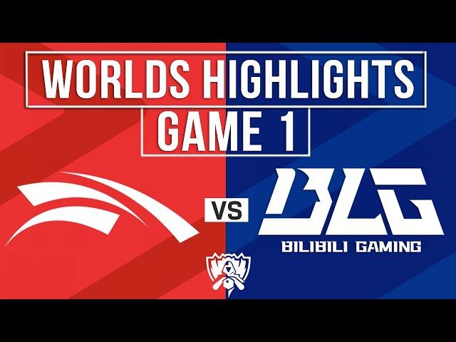 HLE vs BLG Highlights Game 1 | Worlds 2024 Quarterfinals | Hanwha Life Esports vs Bilibili Gaming