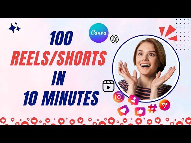 Canva Bulk Create Shorts in Mobile  |  Create 100 Reels in 10 Minutes