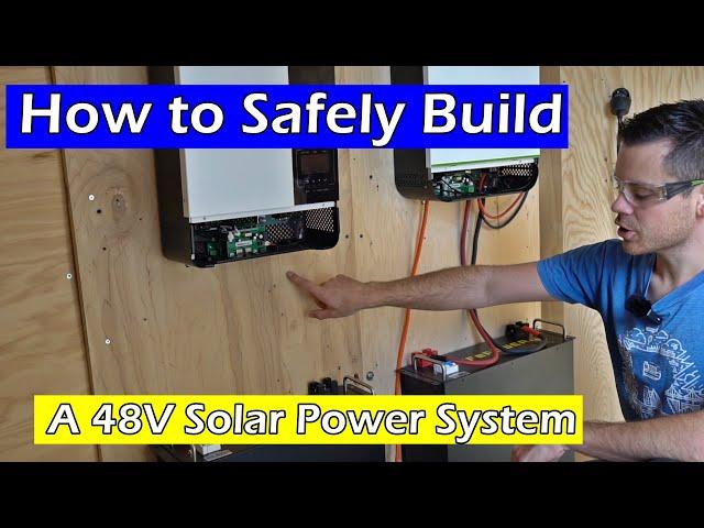 Beginner Friendly 48V Solar Power System! Step by step!