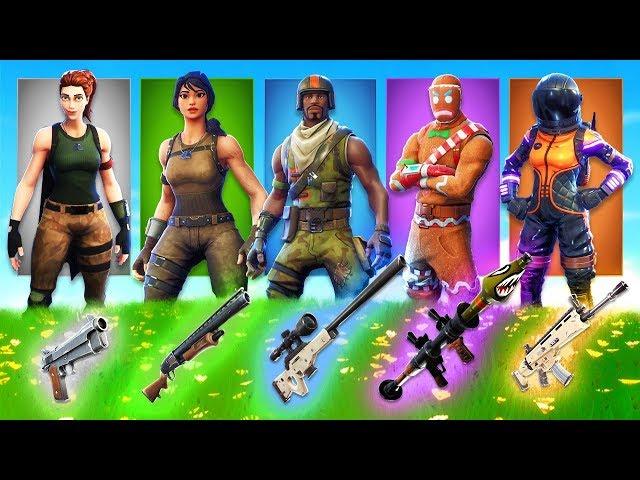 The *RANDOM* SKIN CHALLENGE In Fortnite Battle Royale!